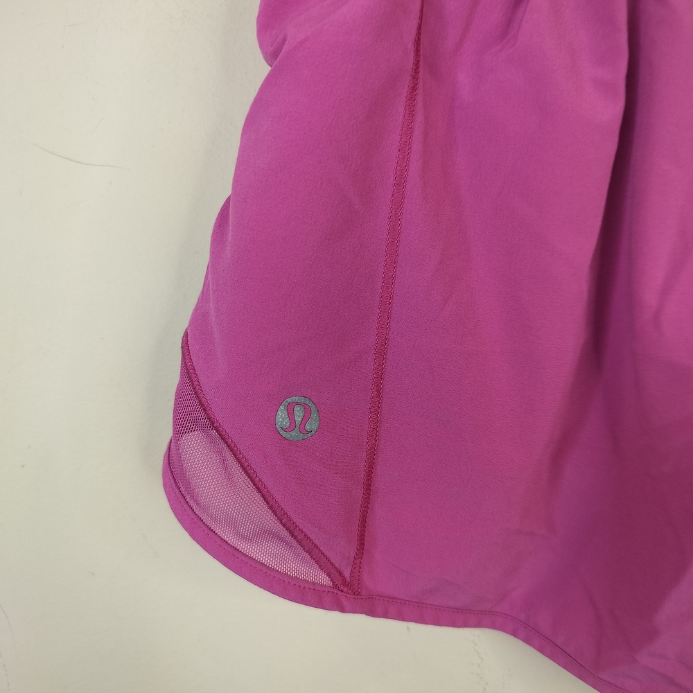 Lululemon Hotty Hot Short 4 High Waist Mesh Athletic Active Pink - Picture 5 of 8